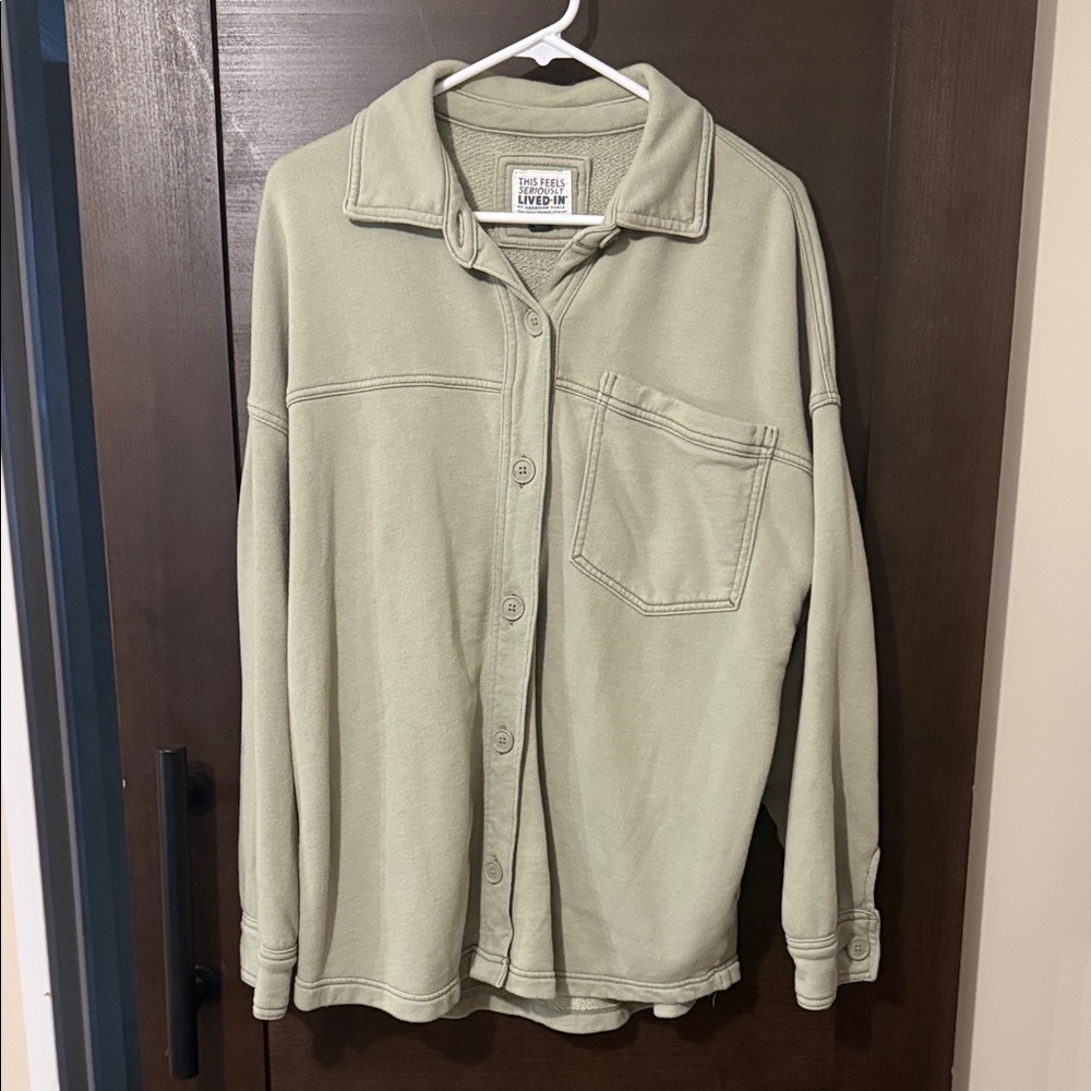 American Eagle Oversized Fleece Shirt